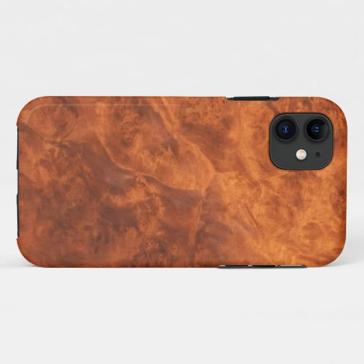 Circassian Walnut Burl iPhone 11 coque (Dos (Horizontal))