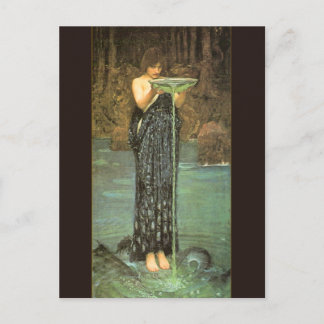 Circe Invidiosa - 1892, ingediend door John Willia Briefkaart