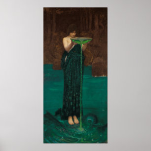 Circe Invidiosa (1892) van John William Waterhouse Poster