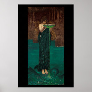 Circe Invidiosa, ca. 1892 door John Waterhouse Poster