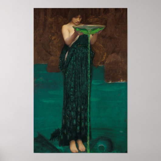 Circe Invidiosa door John William Waterhouse Poster (Voorkant)