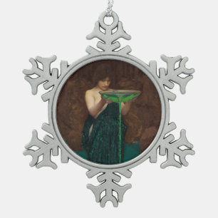Circe Invidiosa kunst waterhuis Tin Sneeuwvlok Ornament