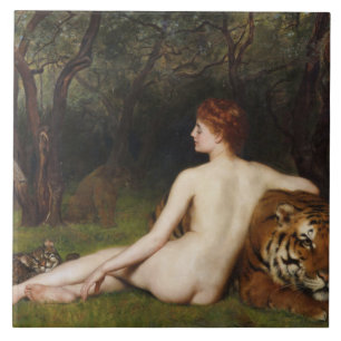 Circe (Magische Godin en Katten) (door John Collie Tegeltje