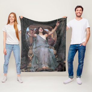 Circe Offer de Cup aan Odysseus, waterhuis Fleece Deken