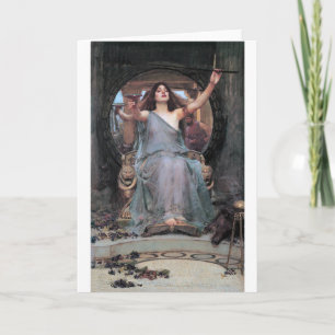 Circe Offer de Cup aan Odysseus, waterhuis Kaart
