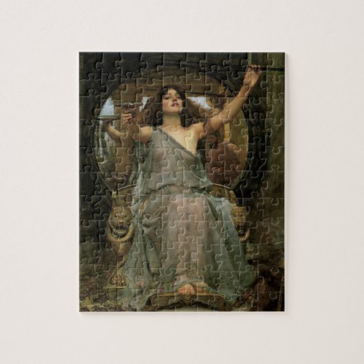 Circe Offering the Cup to Ulysses by JW Waterhouse Legpuzzel (Verticaal)