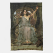 Circe Offering the Cup to Ulysses by JW Waterhouse Theedoek (Verticaal)