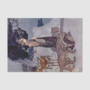 "Circe With Leopards" van Edmund Dulac Tissuepapier