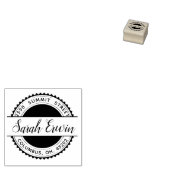  Circle Aangepaste persoonlijke naam Rubberstempel (Gestempeld)