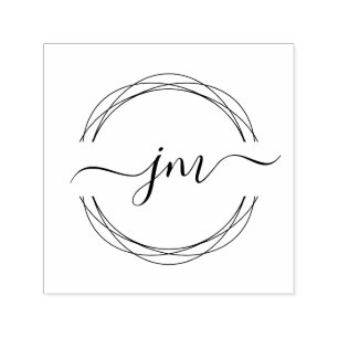 Circle-Art, Monogram, Handschrift stempel