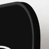 Circle Business Company Logo Black Pickleball Paddle (Links Detail)