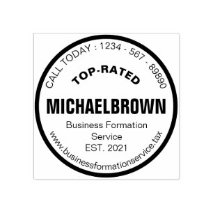 Circle Business Formation Registry Agent Rubberstempel