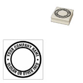 Circle Business Logo Custom Rubber Stamp Rubberstempel (Gestempeld)