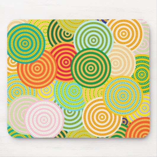Circle-Circles Mousepad Muismat (Voorkant)