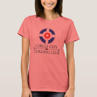 Circle City Curling - T-shirt Ringer pour femmes