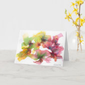 Circle Dance Notecard Kaart (Gele Bloem)