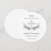 CIRCLE Diner Plate Carte de remerciements Christin (Devant / Derrière)