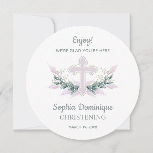 CIRCLE Diner Plate Carte de remerciements Christin (Devant)