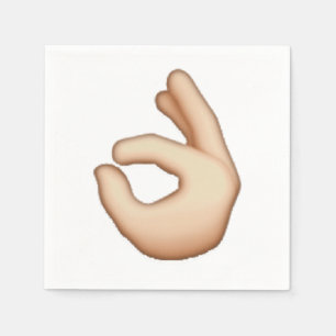 Circle Finger - Emoji Servetten