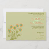 Circle Flowers Weddenschap Kaart (Achterkant)