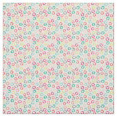 Circle Hearts Patterned Fabric Stof (Swatch)