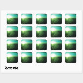 Circle in Square - medium format analog Hasselblad Vierkante Sticker (Vel)