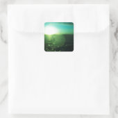 Circle in Square - medium format analog Hasselblad Vierkante Sticker (Tas)