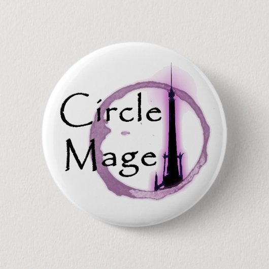 Circle Mage! knoop Ronde Button 5,7 Cm (Voorkant)