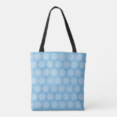 Circle Mandala Pattern Canvas tas (Achterkant)