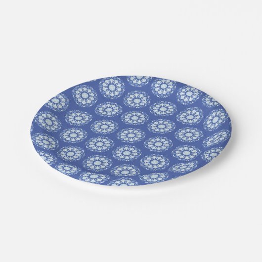 Circle Mandala Pattern Papieren Bordje (Gekanteld)