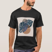 Circle Monstera Leaf T-shirt (Voorkant)