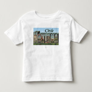 Circle, Montana - grote letterscènes Kinder Shirts