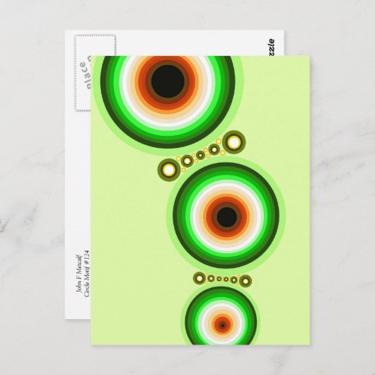 Circle Motif #124 Carte postale (Devant / Derrière)