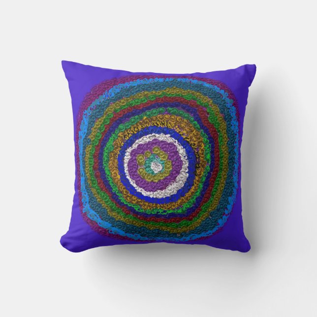 Circle Multicolor Sierkussen (Voorkant)