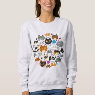 Circle of Cats Sweatshirt voor dames