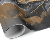 Circle of Light – Golden Wreath Holiday Gift Wrap Cadeaupapier (Rol Hoek)