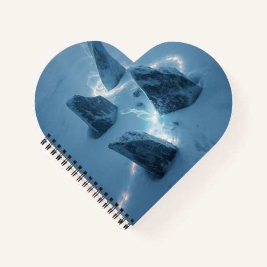 Circle of Light in the Snow Notitieboek (Voorkant)