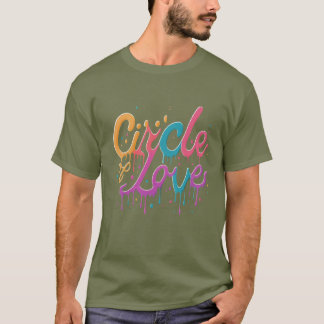 Circle of Love - Hartelijk ontwerp T-shirt