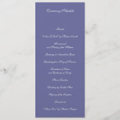 Circle of Love Jewish Wedding Ceremony Card Programma (Achterkant)