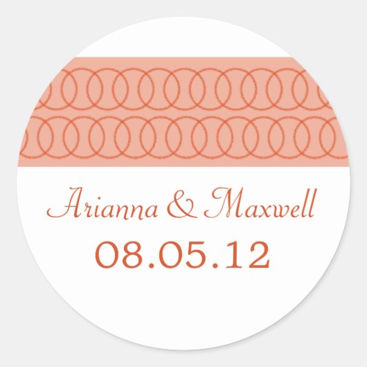 Circle of Love Wedding Stickers (Voorkant)
