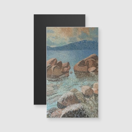 Circle of Stones Lake Tahoe Impressionisme (Voorkant / Achterkant)