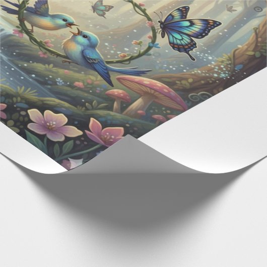 Circle of Whimsy in the Enchanted Grove Cadeaupapier (Hoek)