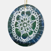 Circle Ornament Blue Mandala Edelweiss (Links)