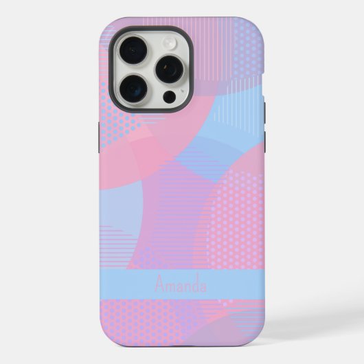 Circle Pattern Hoesje-Mate iPhone Case Hoesje (Achterkant)