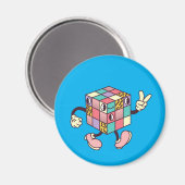 Circle refrigerator magnets custom (Recto/Verso)