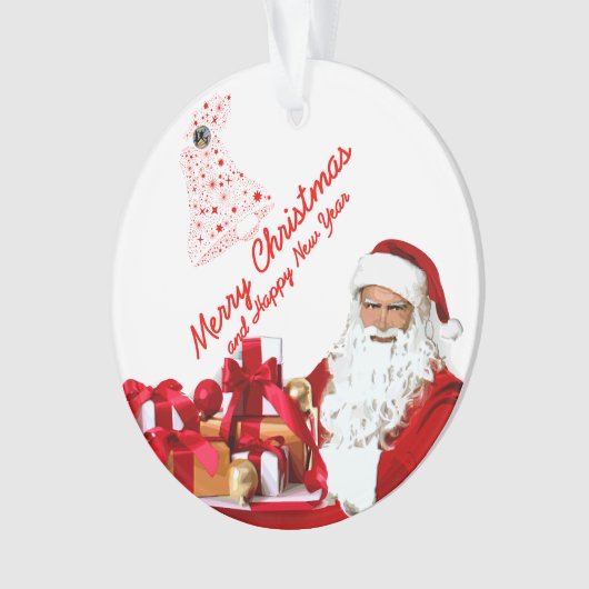 Circle Santa Ornament (voorkant)