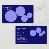 Circle Series - Pastel Blue op Dp Navy Visitekaartje (Voorkant / Achterkant)