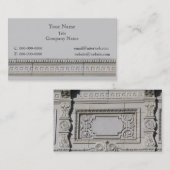 Circle Square Architectural Stone Custom Business Visitekaartje (Voorkant / Achterkant)