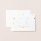 Circle Starburst Folie Kaart (Met envelop)