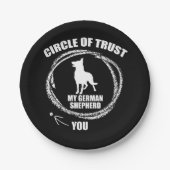 Circle Trust My German Shepherd Papieren Bordje (Voorkant)